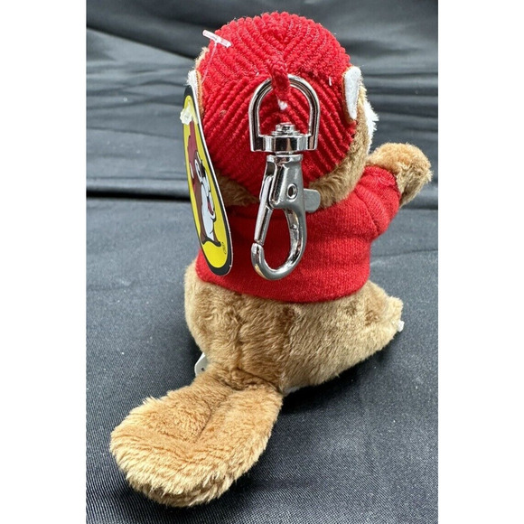 4" Buc-ee's Beaver Beanie Plush by JAAG - Brand New - Backpack Clip Key Chain - Picture 4 of 4